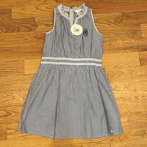 Girls Chloe blue striped dress size 10A
